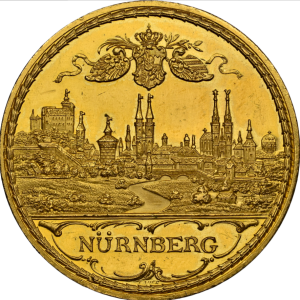 Sold】【海外価格変更】1897年 ニュルンベルク 都市景観 金メダル 